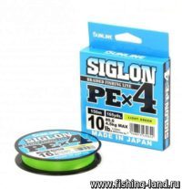 Шнур Sunline Siglon PE X4 150м 2,5 light green