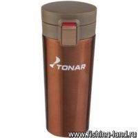 Термос-кружка 400ML кофейный TONAR