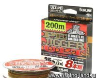 Шнур Sunline PE Jigger ULT 8braid 200м 2 15.5кг