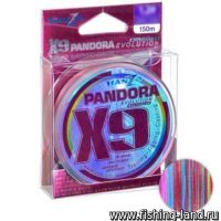 Шнур Hanzo Pandora Evolution X9 150м 0.6 0.13mm, 7.4kg Multicolor